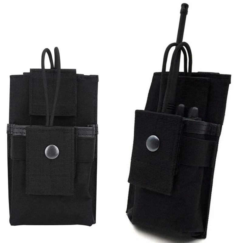 

Hunting Walkie Talkie Bag Combat Tactical MOLLE Pouch Outdoor Two Way Radio Case Nylon Radio Holder