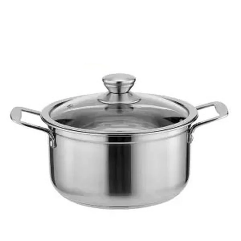 

Stock Pot Stainless Steel Pot Thickened Double Bottom Small Hot Pot Household General Pot Utensils Non-stick Pot Soup Pot Pots