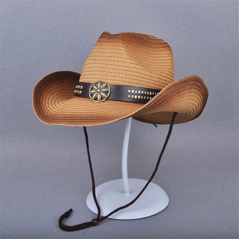 Винтажная соломенная шляпа LUCKYLIANJI для мужчин и женщин Панама в Западном