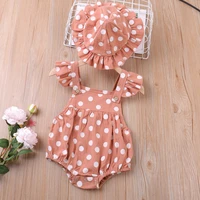 2022 summer cute polka dot pattern romper baby girl clothes for newborns boy clothes bodysuit toddler clothes