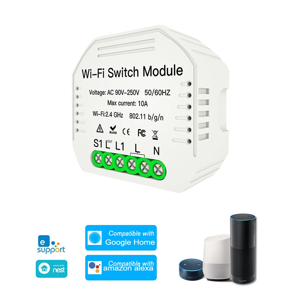 Умный WiFi переключатель модуль 2 Way светильник DIY выключатель eWeLink управление