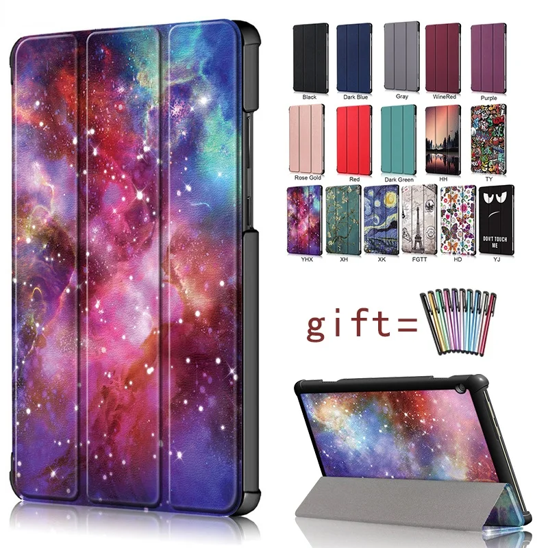 

Чехол для Lenovo Tab M10 FHD Plus 10,3 ТБ-X606F TB-X606X 10,3 ", умный чехол, ультратонкий магнитный складной кожаный чехол-подставка + ручка