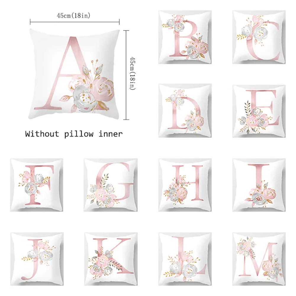 45x45 см наволочка с буквенным принтом для дома гостиницы путешествий высокое
