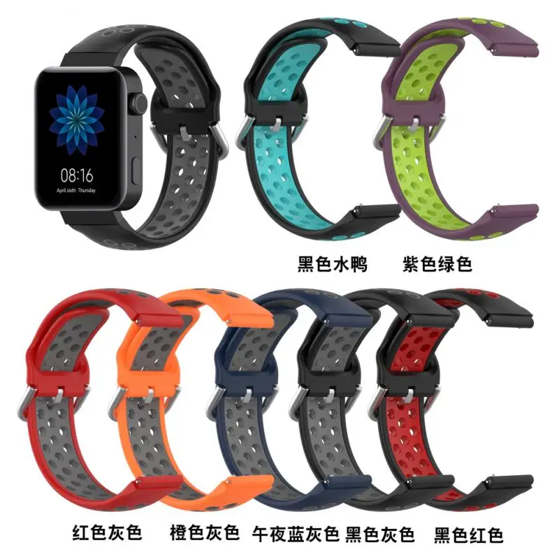 

18mm Silicone Strap For Xiao Mi Smart Watch Replacement Strap Bracelet Strap For Xiaomi Smart Watch Bracelet Soft Watch Strap