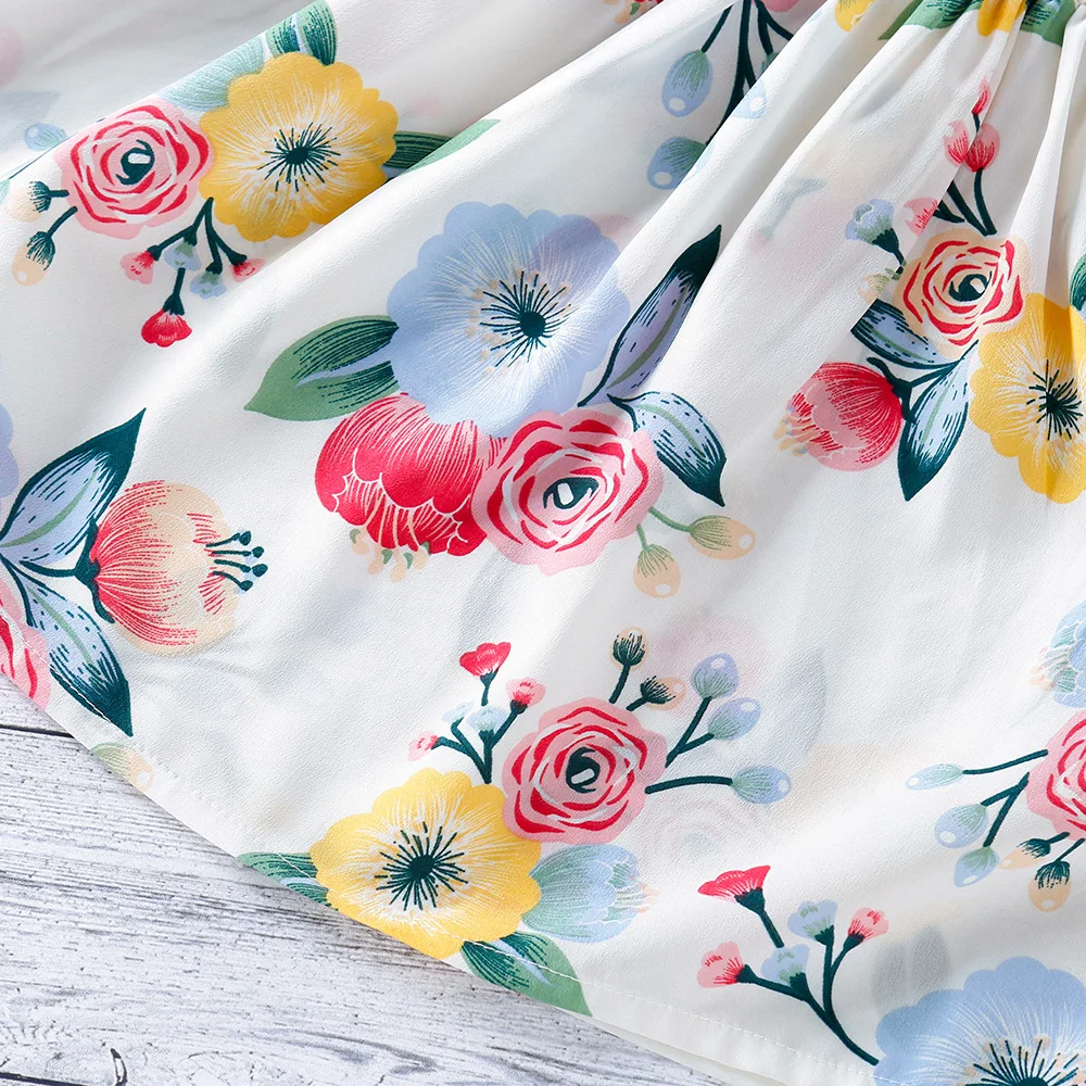 

Summer new baby kids girls fashion drawstring print waist dresses children baby girls casual sleeveless vests dresses 7191 08