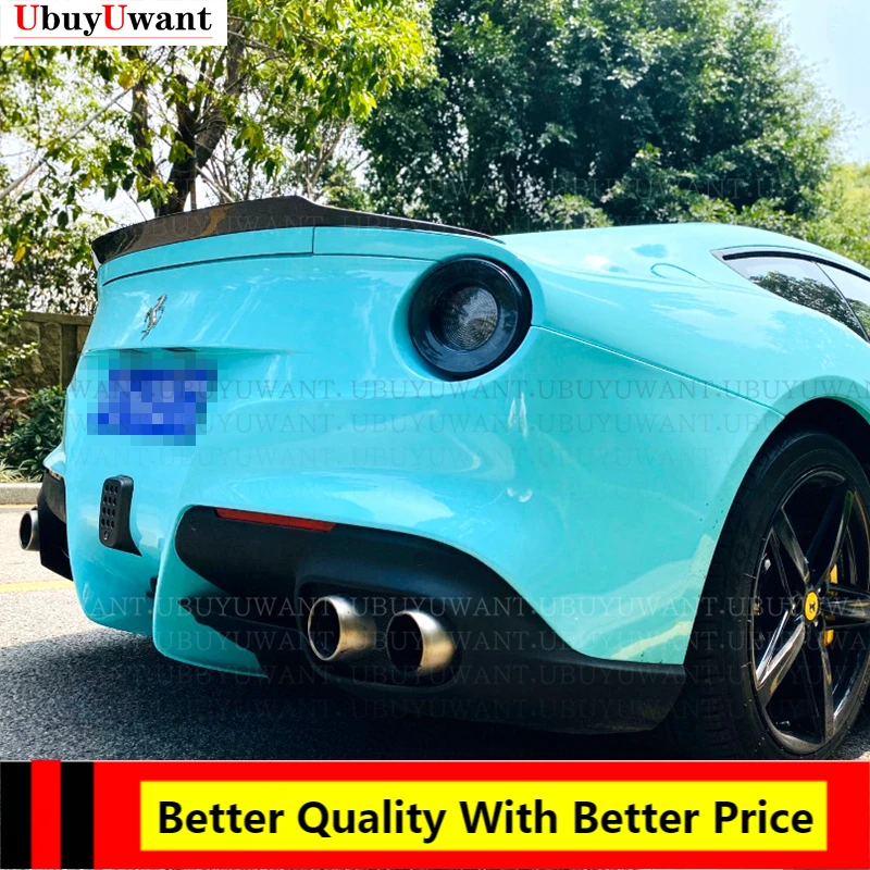 

Задний спойлер из углеродного волокна для заднего багажного отделения Ferrari F12 Berlinetta, автомобильное крыло REVOZPORT Style 2013 2014 2015 2016