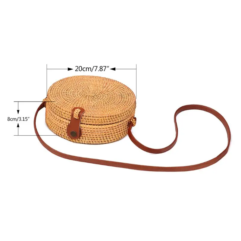 Kopen Vrouwen Stro Opbergtas Zomer Bamboe Handtas Schouder Draagtas Multifunctionele Make Organizer Cosmetica LX9C