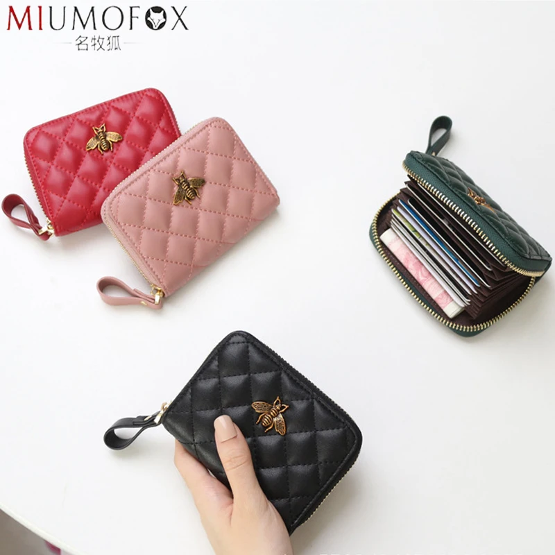 

Женский кошелек из натуральной кожи, на молнии