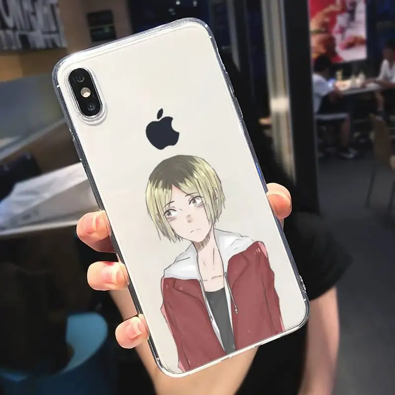 

Cartoon anime volleyball teenager Phone Case Transparent soft For iphone 5 5s 5c se 6 6s 7 8 11 12 plus mini x xs xr pro max