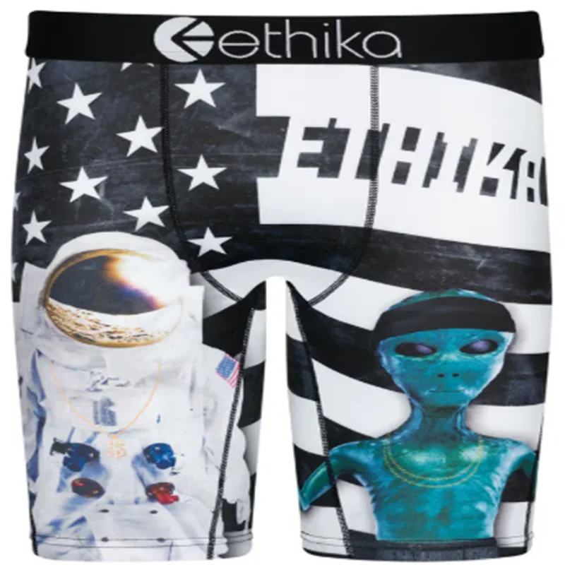 

Камуфляжное нижнее белье Ethika, последняя модель 2022 года, дышащее мягкое и дышащее нижнее белье для мужчин, летние боксеры с героями мультфиль...