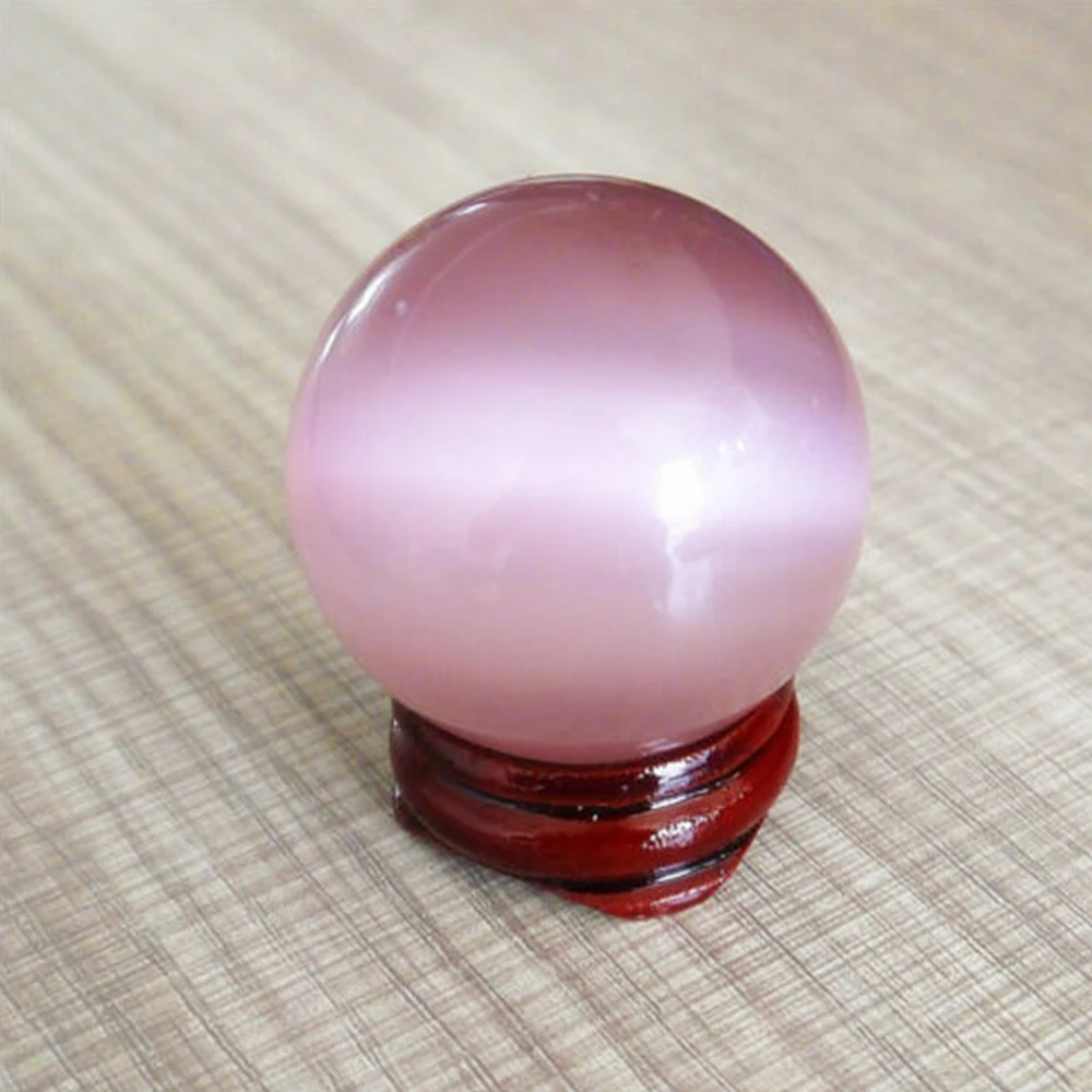 40 мм красивый азиатский Редкий Натуральный кварц розовый фотоисцеляющий шар