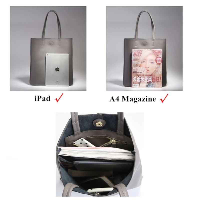 Burminsa сумки-шопперы для женщин простая Вместительная женская сумка на плечо из