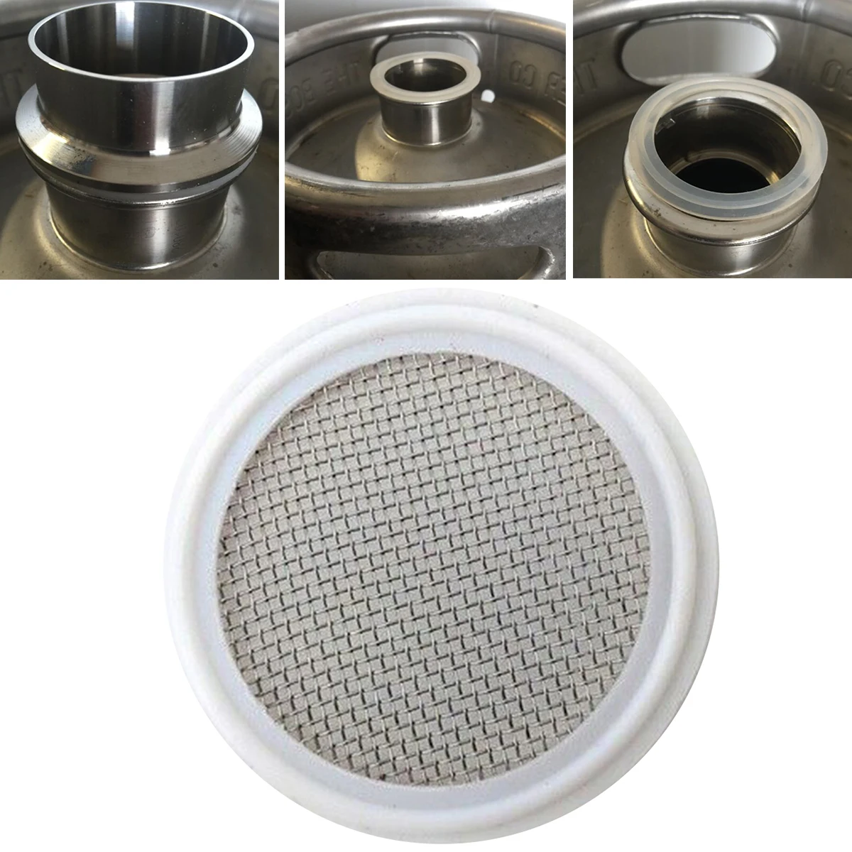 

2 In Gasket Tri-Clamp Gasket With Stainless Screen Distilling Accessary