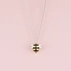 Ожерелье женское из серебра 925 пробы, с пчелами