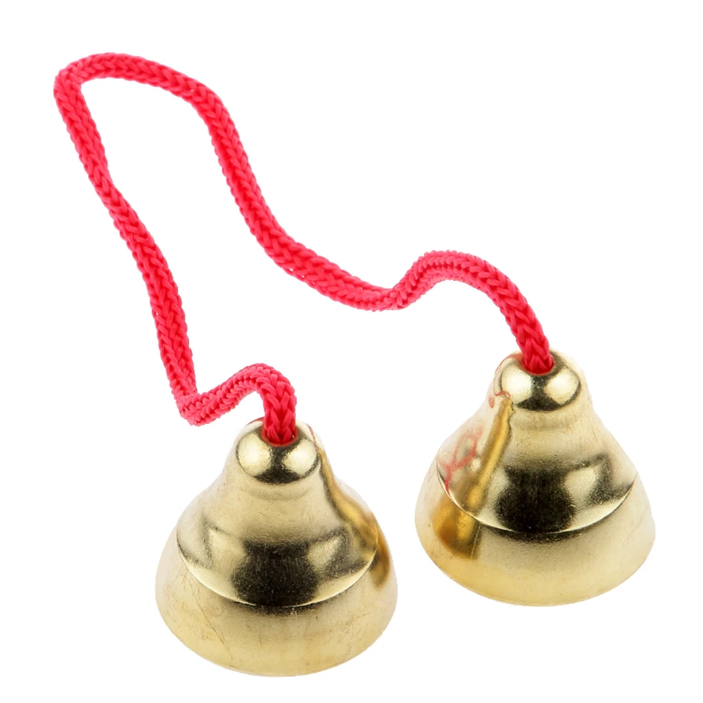 

2Pcs Small Peng-Pong Bells Peng Bells Peng Ling Bells Tinkle Bell Percussion