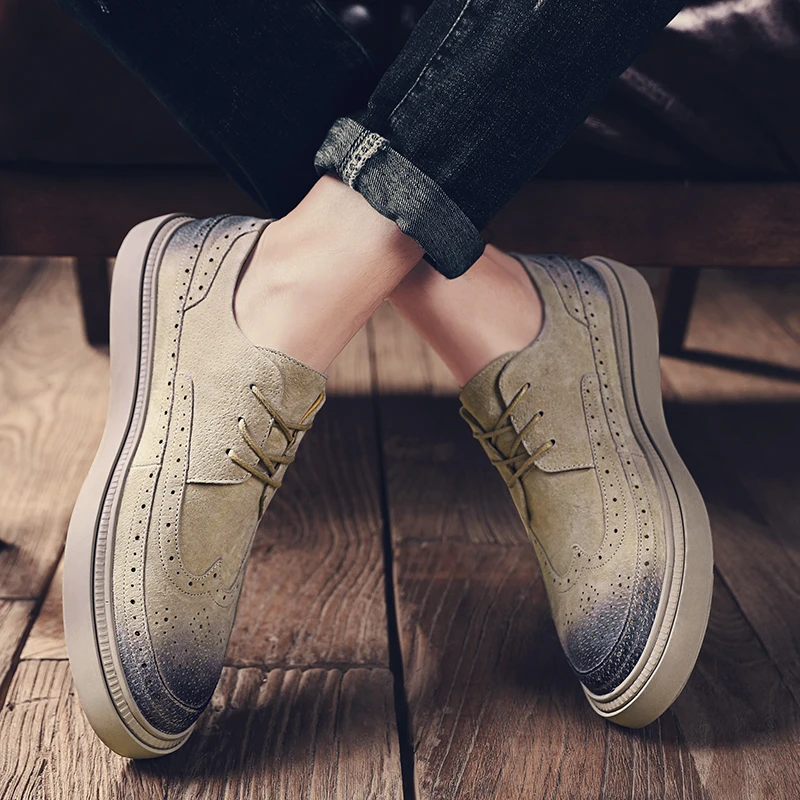 Итальянские модные кроссовки роскошные мужские повседневные туфли замшевые