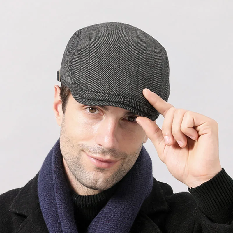 Фирменные качественные шерстяные нейлоновые мужские кепки Fibonacci для газетчика