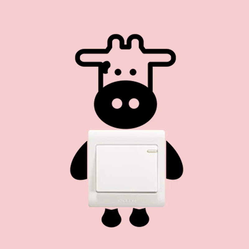 Наклейки в виде милой коровы для гостиной спальни украшения сделай сам