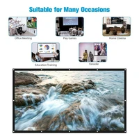 metal foldable light proof projection screen easy to fold anti light 3d high definition projection durable screen