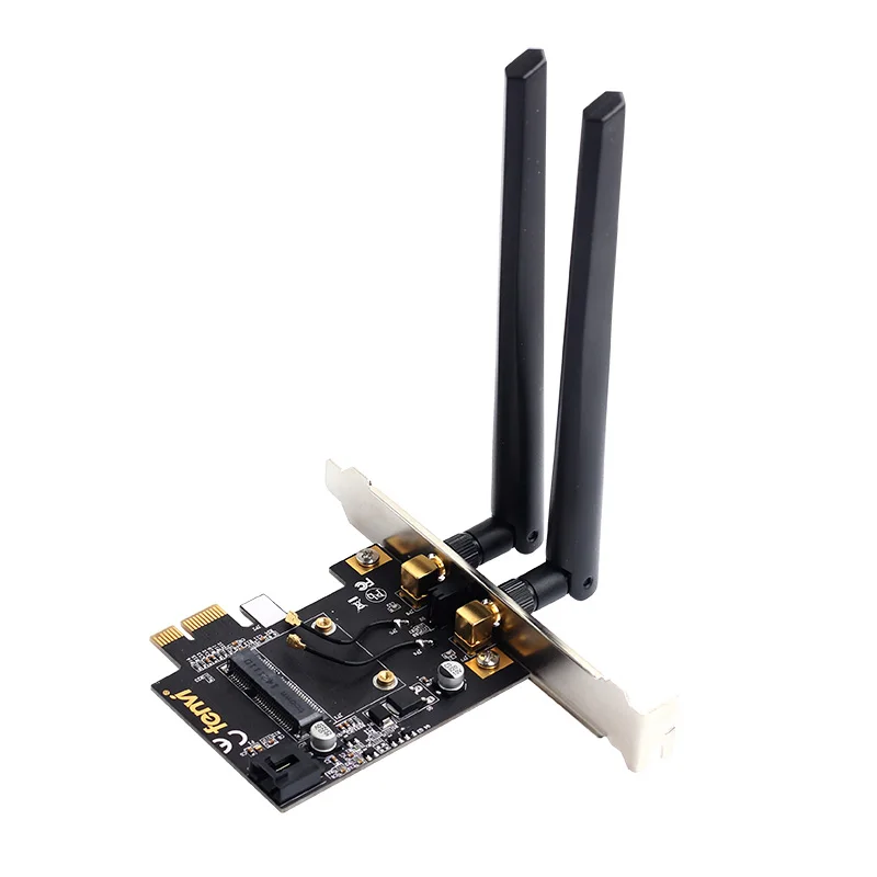 Мини PCI expresswirless адаптер конвертер с 2 антенной мини PCI WiFi Bluetooth карта для Intel 6300 7260 3160AC