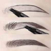 4d imitation ecological eyebrows pen natural waterproof lasting 4d hair like eyebrow tattoo pen fine sketch liquid lazy eye brow