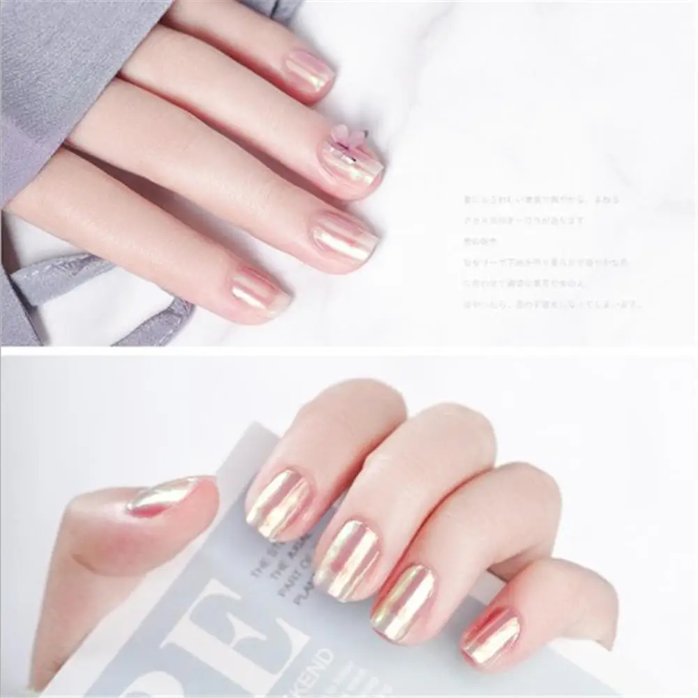 0 1 г/кор. градиентные зеркальные лазерные блестящие порошки для ногтей Auroras