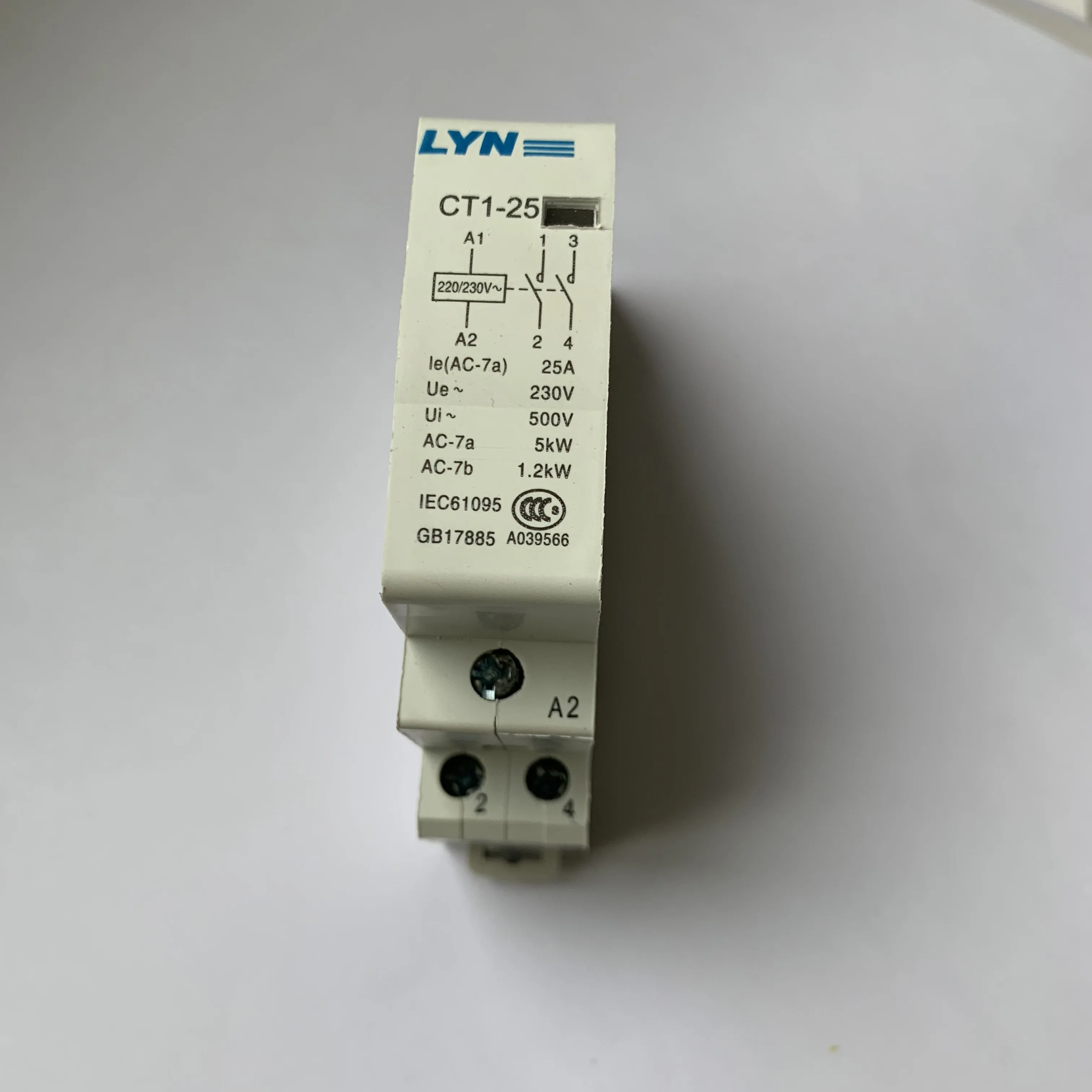 CT1 2P 16A 20A 25A 220В/230В 50/60 Гц din рейка бытовой ac модульный контактор 2NO 2NC или 1NO 1NC