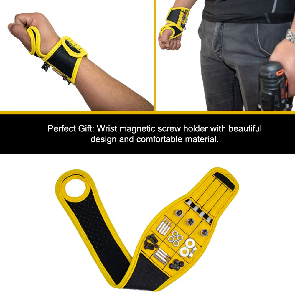 

Portable For Holding Screws Gift Universal Tool Belt Electrician Handyman Durable Nails Drill Carpenter Magnetic Wristband