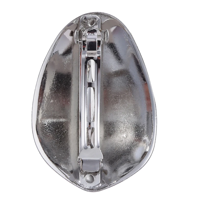 

2021 Design Geometric Glossy Gold Silver Color Metal Eggshell Hairgrips Barrettes For Women Girls Party Hairwear