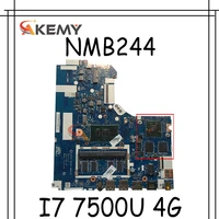 akemy dag42a dag52 nmb244 for lenovo xiaoxinchao 5000 notebook motherboard cpu i7 7500u 4g ram ddr4 100 test work