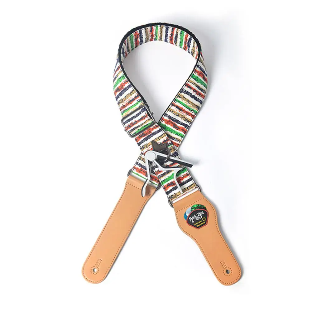 Гитарный ремень с регулируемой длиной винтажный пояс для басов укулеле