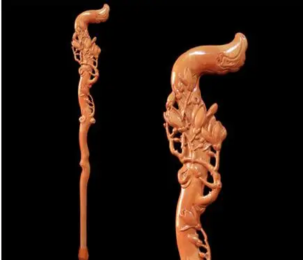 

Mahogany wood carved old cane crutches leading cane Walker birthday gift gift Hand-carved Rosewood Dragon Head Cane