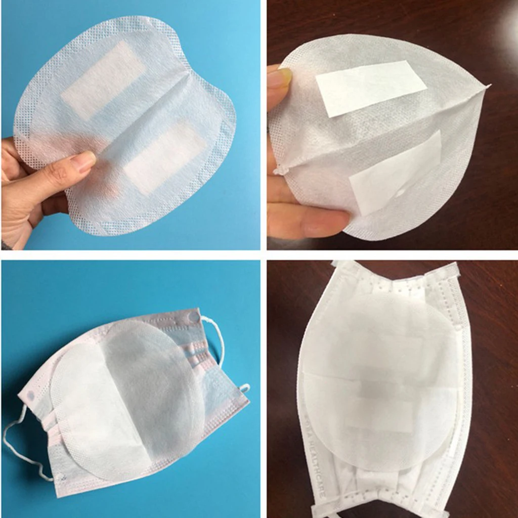 

100 Pcs Disposable Non-woven Mask Pads Replacement 3 Layers Half Face Mask Outdoor Face Mask Mouth Mask Prevent Saliva Anti Flu
