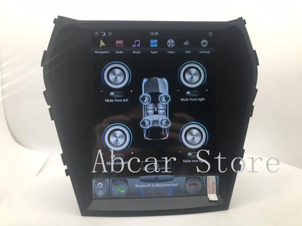 10 4 ''Tesla style Android 9 0 автомобильный dvd плеер GPS навигация для Hyundai IX45 Santa fe 2013 2019