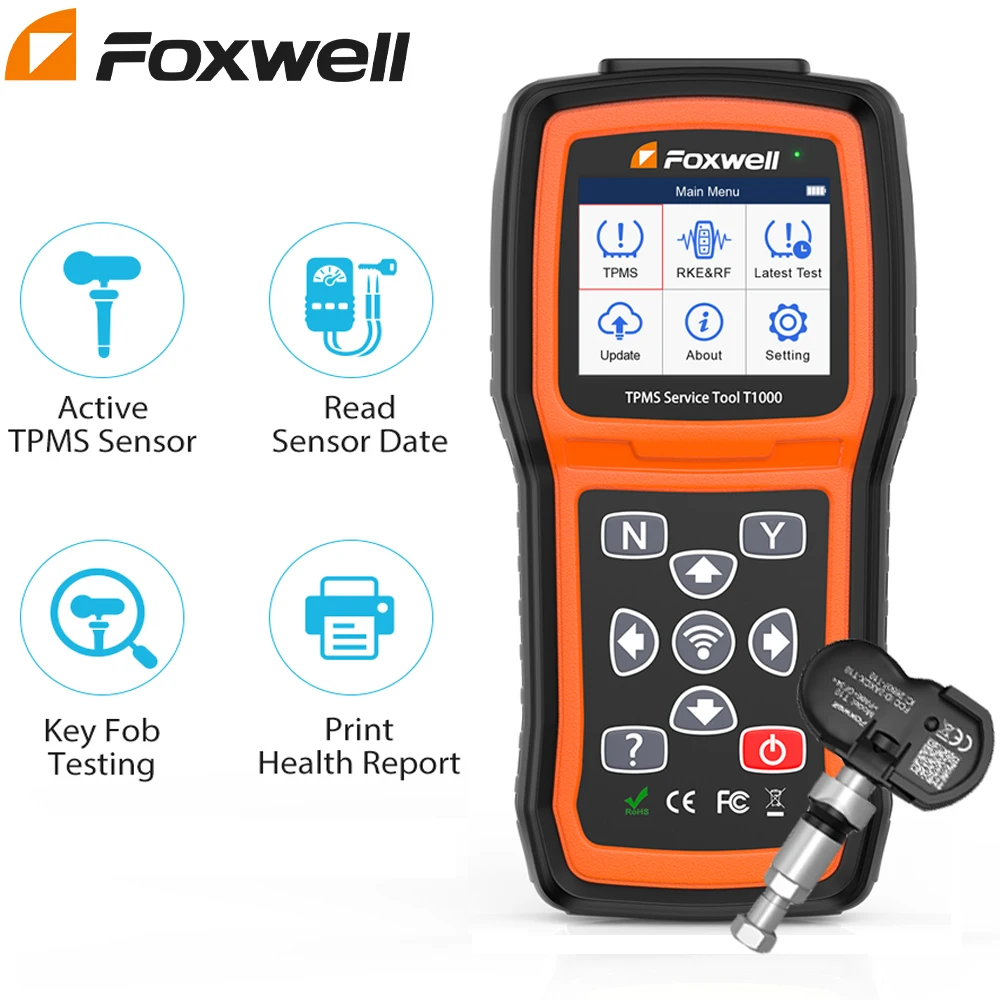FOXWELL T1000 TPMS программист шины Система контроля давления триггер инструменты TPMS автомобильные шины датчики активировать инструмент программирования - изображение