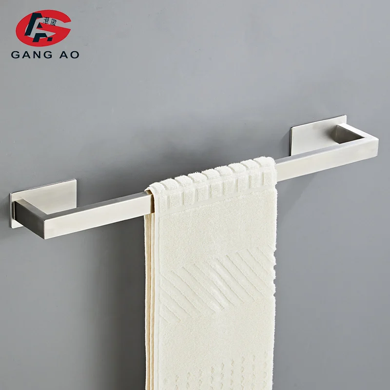 Серебристый набор аксессуаров для ванной комнаты из нержавеющей стали вешалка