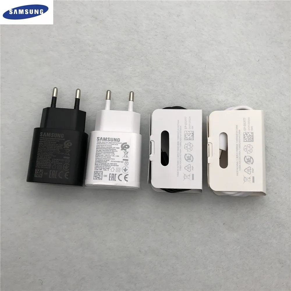 Оригинальный samsung note10 PRO 5G зарядное устройство 25 Вт ЕС супер быстрая зарядка