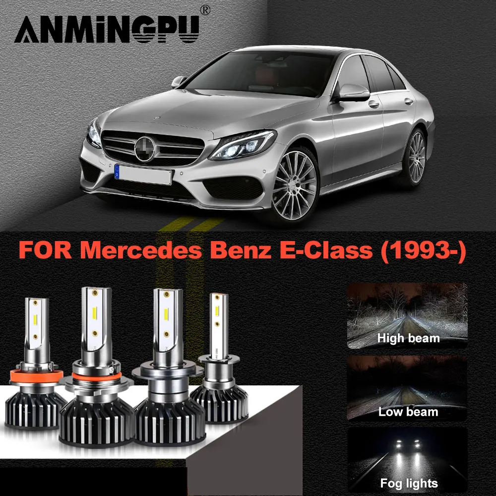 

Led Headlight For Mercedes Benz E Class A207 W210 W211 Led Headlight Kit Canbus Bulbs Fog Light Led High Beam Low Beam 1993-2021