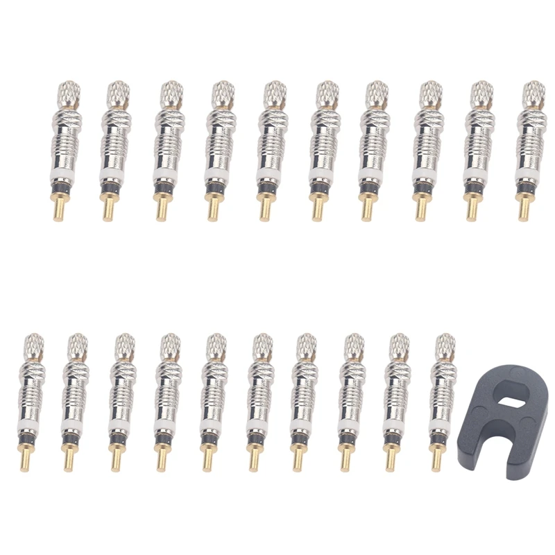 

20Pcs Valve Core Replacement Presta to Schrader French Air Pump Bicycle MTB/Road Bike Valve and Removal Tool