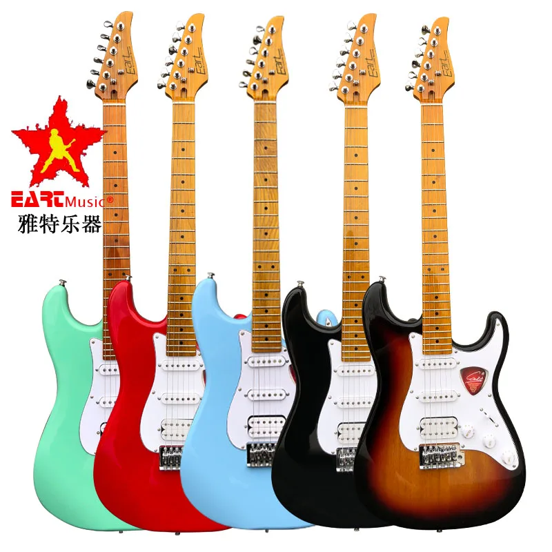 

2020 Высококачественная Бриллиантовая электрическая гитара, лучшая китайская электрическая гитара из красного дерева, две штуки соответств...