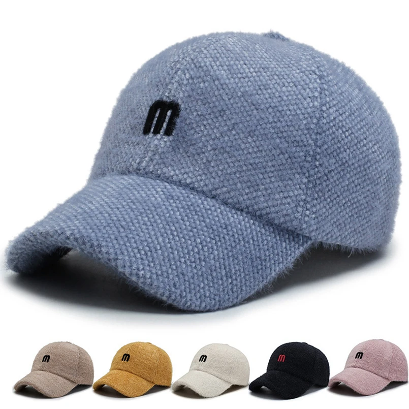 Новинка Женская Бейсболка с надписью M зимняя роскошная женская шапка-Снэпбэк