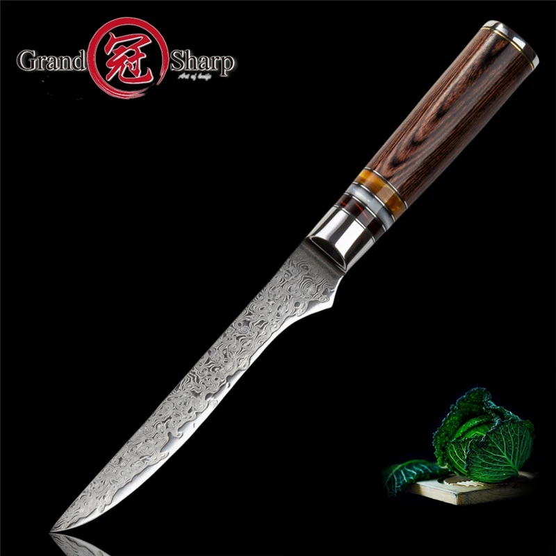 Кулинарный нож GRANDSHARP vg10 5 дюйма 67 слоев японские кухонные ножи шеф-повара из