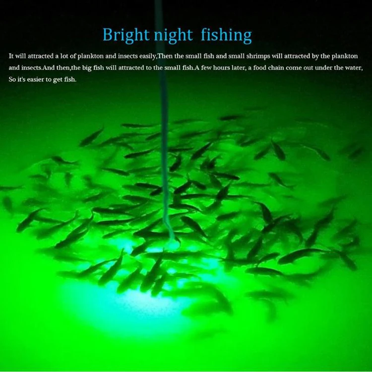 

24V 140W 200W 300W 400W Fishing Light LED Underwater Fishing Light Lure Fish Finder Lamp Attracts Prawns Squid Krill (4 Colors )