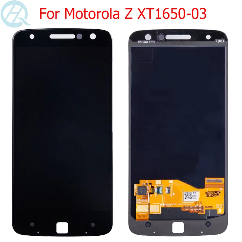 Оригинальный ЖК дисплей XT1650 AMOLED для Motorola Z 5 дюйма сенсорный Moto стеклянная панель