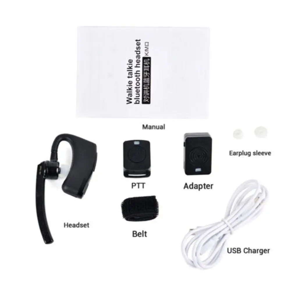 Портативная рация Bluetooth PTT наушники беспроводные без рук гарнитура с микрофоном