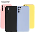 Poco M3 Pro 5G чехол из жидкого силикона мягкий чехол для телефона из ТПУ с принтом 