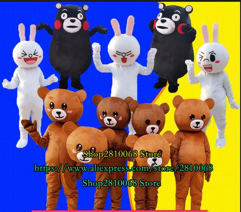 Милый костюм талисмана медведя вечерние костюмы для игры рекламные карнавальные