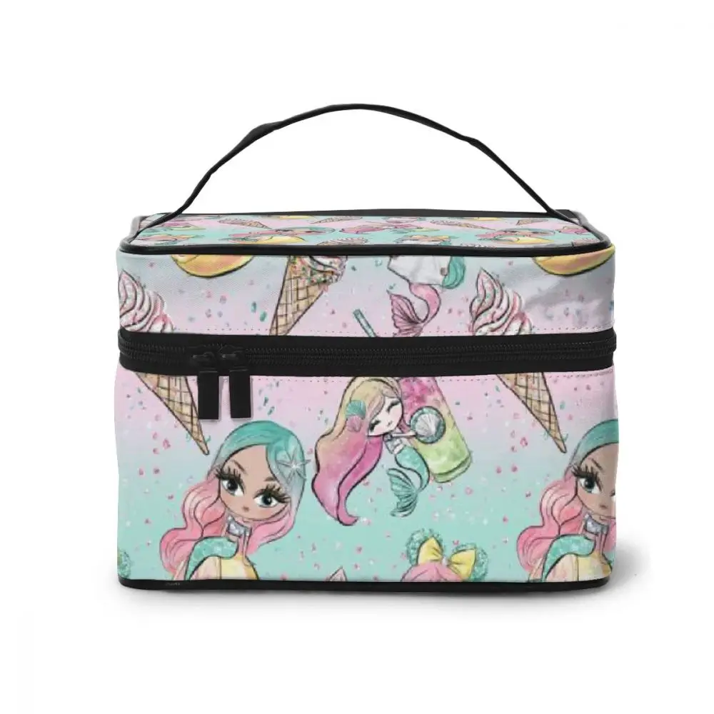 Бесшумная косметичка большой вместительности сумка для женщин Русалка