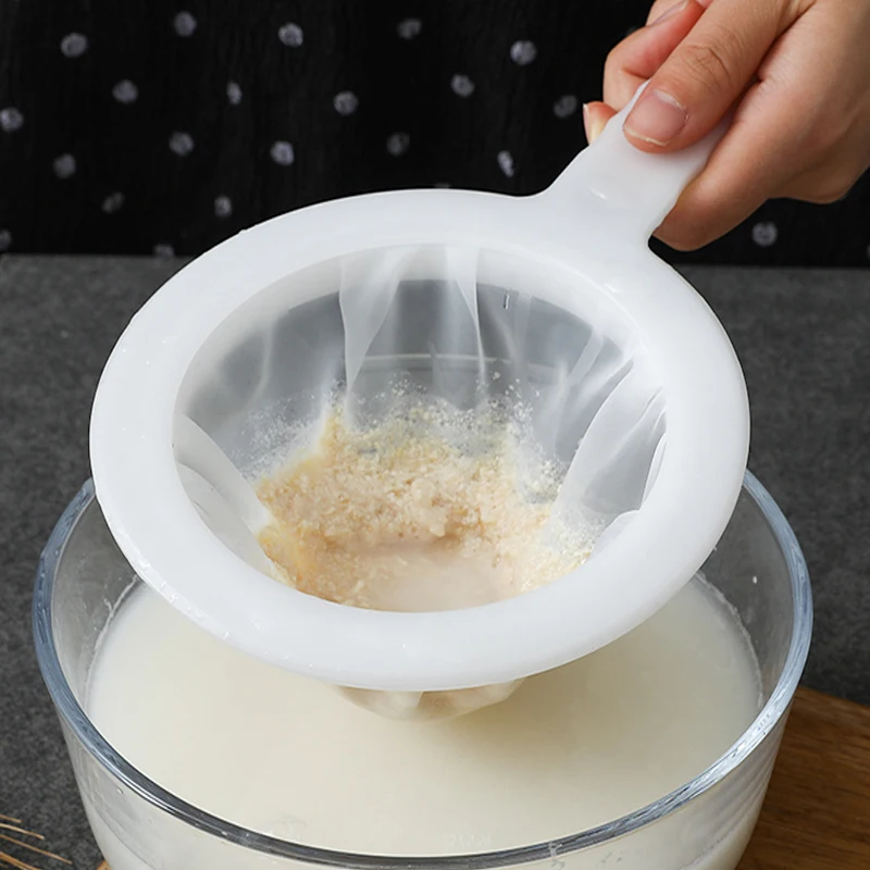 Reusable Nylon Super Fine Colander Mesh Sieve Strainer with Handle for Honey Juice Tea Soymilk Coffee Filter | Дом и сад