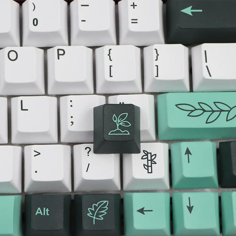 

PBT Keycap 137 Keys GMK Botanical Profile DYE-SUB Personalized Keycaps For Mechanical Keyboard 61 64 68 96 Layout